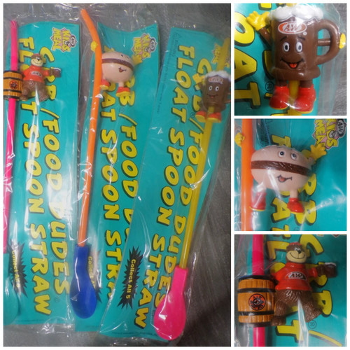 Vtg promo float straw - a&w,